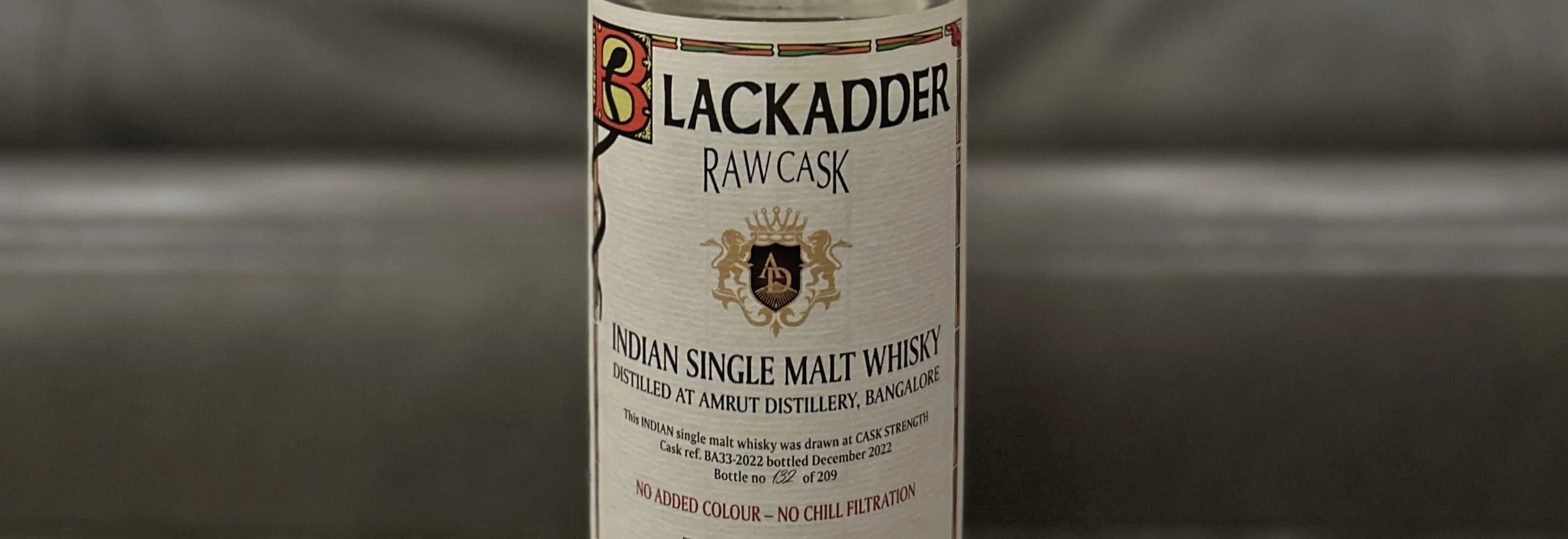 Review #196 - Blackadder Amrut Raw Cask — Me, My Wife & Whisky